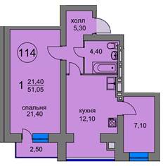 1-комнатная 51.05 м² в ЖК Ворзель Парк от 8 700 грн/м², пгт Ворзель