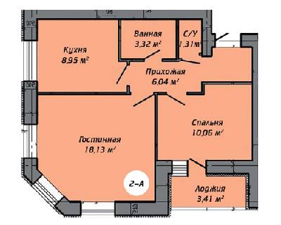 2-комнатная 49.52 м² в ЖК Столичный квартал от 13 500 грн/м², г. Ирпень