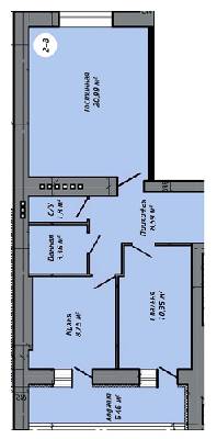 2-кімнатна 57.07 м² в ЖК Столичний квартал від 13 500 грн/м², м. Ірпінь