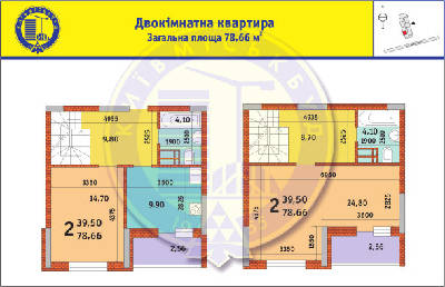 2-комнатная 78.66 м² в ЖК Новомостицко-Замковецкий от 21 828 грн/м², Киев