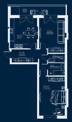 2-кімнатна 76.11 м² в ЖК Einstein Concept House від 43 600 грн/м², Київ