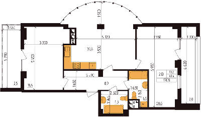 2-комнатная 93.2 м² в ЖК Henesi House от 23 000 грн/м², Киев