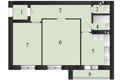2-комнатная 58.48 м² в ЖК Пейзажные озера от 10 000 грн/м², пгт Макаров