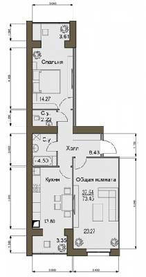2-кімнатна 75.45 м² в ЖК Софіївський квартал від 15 100 грн/м², с. Софіївська Борщагівка
