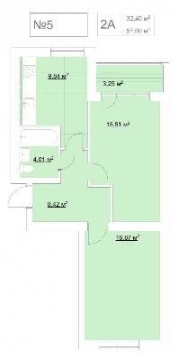2-комнатная 57.6 м² в ЖК Гранд Виллас от 9 200 грн/м², пгт Ворзель