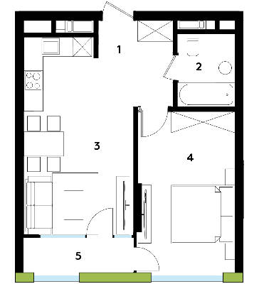 1-комнатная 47.88 м² в ЖК Madison Gardens от 17 955 грн/м², г. Бровары