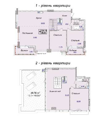 4-комнатная 224.19 м² в ЖК Новопечерские Липки от 34 390 грн/м², Киев