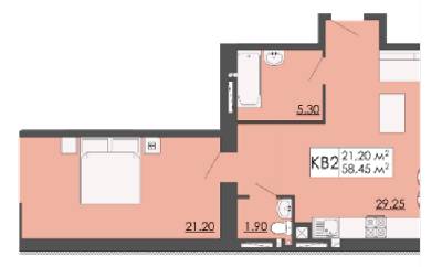 1-комнатная 58.45 м² в ЖК Родинна казка от 12 000 грн/м², пгт Запытов