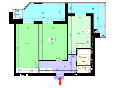 2-кімнатна 85.77 м² в ЖК Перлини Корбутівки від 16 200 грн/м², Житомир