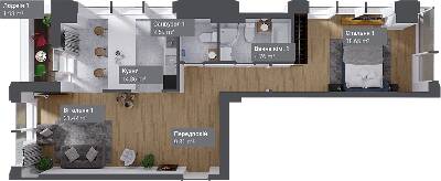 2-комнатная 73.52 м² в ЖК Philadelphia Concept House от 80 250 грн/м², Киев