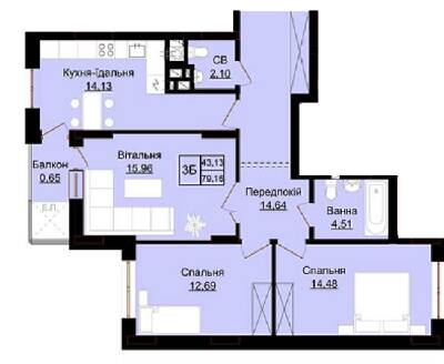 3-кімнатна 79.16 м² в ЖК Baker Street від 13 000 грн/м², м. Новояворівськ