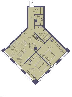 3-комнатная 79.54 м² в ЖК Franklin Concept House от 41 500 грн/м², Киев