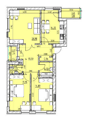 3-комнатная 88.43 м² в ЖК Велика Британія от 17 000 грн/м², Львов