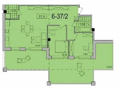 2-комнатная 87.16 м² в ЖК Comfort City от 26 800 грн/м², Днепр