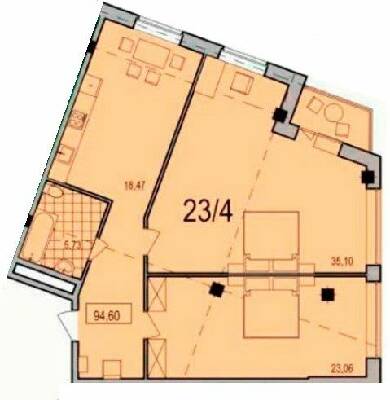 2-комнатная 94.6 м² в ЖК Comfort City от 26 150 грн/м², Днепр
