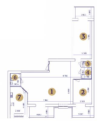 3-кімнатна 122.5 м² в ЖК Резиденція від 17 950 грн/м², Запоріжжя
