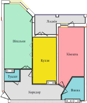 2-комнатная 71.19 м² в ЖК на просп. Злуки, ЗА, 5А от 17 500 грн/м², Тернополь