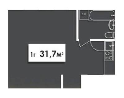 1-кімнатна 31.7 м² в ЖК Винна Гора від 21 000 грн/м², м. Винники