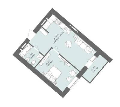 1-комнатная 40.1 м² в ЖК West Towers от 15 050 грн/м², Ужгород