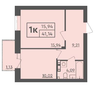 1-комнатная 41.14 м² в ЖК Scandia от 19 000 грн/м², г. Бровары