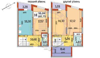 3-комнатная 102.72 м² в ЖК Радужный от 24 343 грн/м², Киев