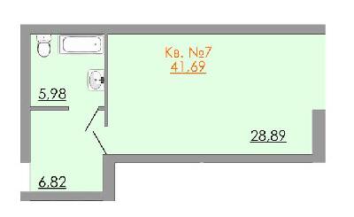 1-комнатная 41.69 м² в ЖК Европейский квартал от 12 300 грн/м², Житомир