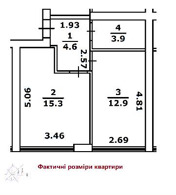 1-кімнатна 37 м² в КБ Весна на вулиці Осінній від 28 757 грн/м², Київ