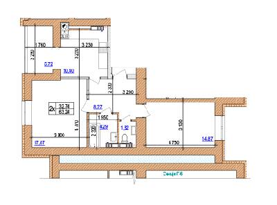2-кімнатна 63.24 м² в ЖК AGAM від 27 000 грн/м², с. Крюківщина