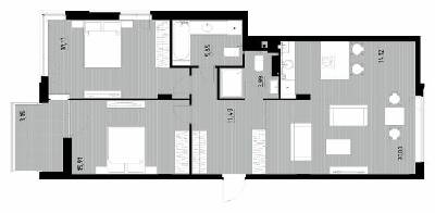 3-комнатная 92.64 м² в ЖК Wellness Park от 24 000 грн/м², пгт Гостомель
