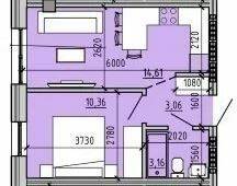 1-кімнатна 31.19 м² в ЖК Простір на 9-й Фонтана від 30 000 грн/м², Одеса