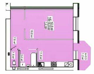 1-комнатная 42.8 м² в ЖК на ул. Независимости, 5 от 13 100 грн/м², г. Нежин