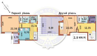 Дворівнева 108.91 м² в ЖК Академ Парк від 25 405 грн/м², Київ