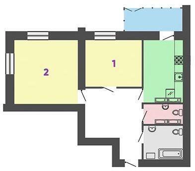 2-комнатная 76.14 м² в ЖК Жемчужина Днепра на Героев от 17 300 грн/м², Черкассы