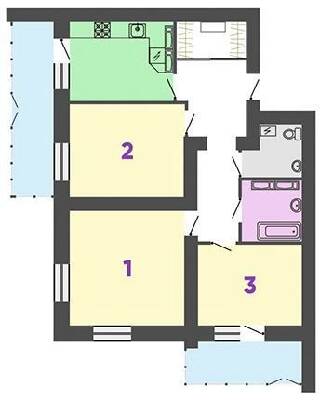 3-комнатная 104.97 м² в ЖК Жемчужина Днепра на Героев от 16 150 грн/м², Черкассы