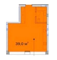 1-комнатная 39 м² в ЖК Олимпийский от 21 500 грн/м², Днепр