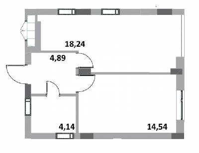 1-кімнатна 42.9 м² в ЖК Green Side від 22 500 грн/м², м. Ірпінь