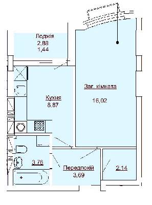 1-комнатная 35.92 м² в ЖК Royal Park от 22 950 грн/м², г. Ирпень