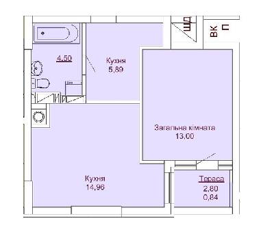 1-комнатная 39.19 м² в ЖК Royal Park от 27 550 грн/м², г. Ирпень