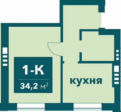 1-комнатная 34.2 м² в ЖК Ибис от 17 000 грн/м², г. Ирпень