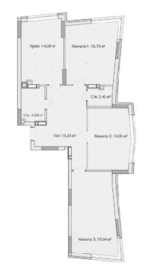 3-комнатная 87.83 м² в ЖК Синергия 3+ от 17 500 грн/м², г. Ирпень