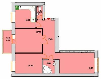 3-комнатная 76 м² в ЖК Сонячна Оселя от 20 000 грн/м², г. Буча