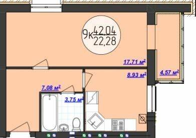 1-комнатная 42.04 м² в ЖК Кемпинг Сити от 13 500 грн/м², пгт Стрижавка
