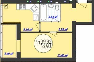 1-комнатная 39.92 м² в ЖК Кемпинг Сити от 13 500 грн/м², пгт Стрижавка