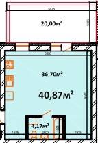 1-кімнатна 40.87 м² в ЖК StyleUP від 26 000 грн/м², с. Липини