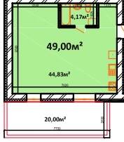 1-кімнатна 49 м² в ЖК StyleUP від 26 000 грн/м², с. Липини