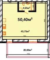 1-кімнатна 50.4 м² в ЖК StyleUP від 26 000 грн/м², с. Липини