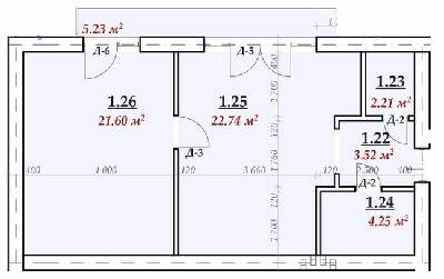 1-комнатная 57.8 м² в ЖК Сучасний от 15 850 грн/м², г. Мукачево