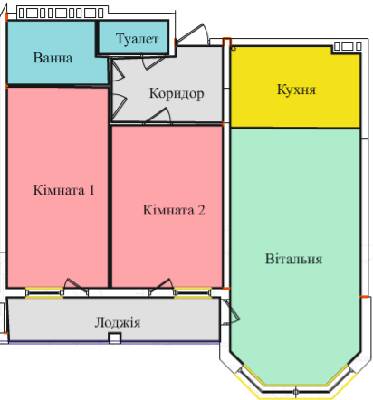 2-комнатная 74.75 м² в ЖК на просп. Злуки, ЗА, 5А от 17 500 грн/м², Тернополь