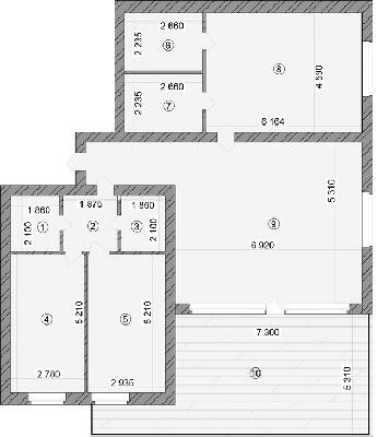 3-комнатная 136.6 м² в КД Greenwood от 28 700 грн/м², Киев