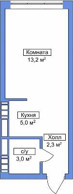 Смарт 22.2 м² в Апарт-комплекс Smart Oseli от 20 000 грн/м², г. Вишневое